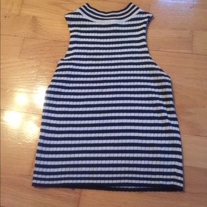 Stripped halter top